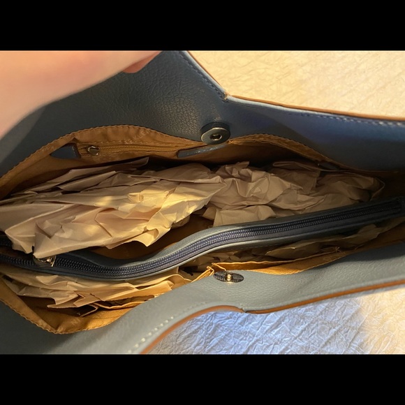 NWT Anne Klein Blue Hobo Purse - Picture 6 of 7